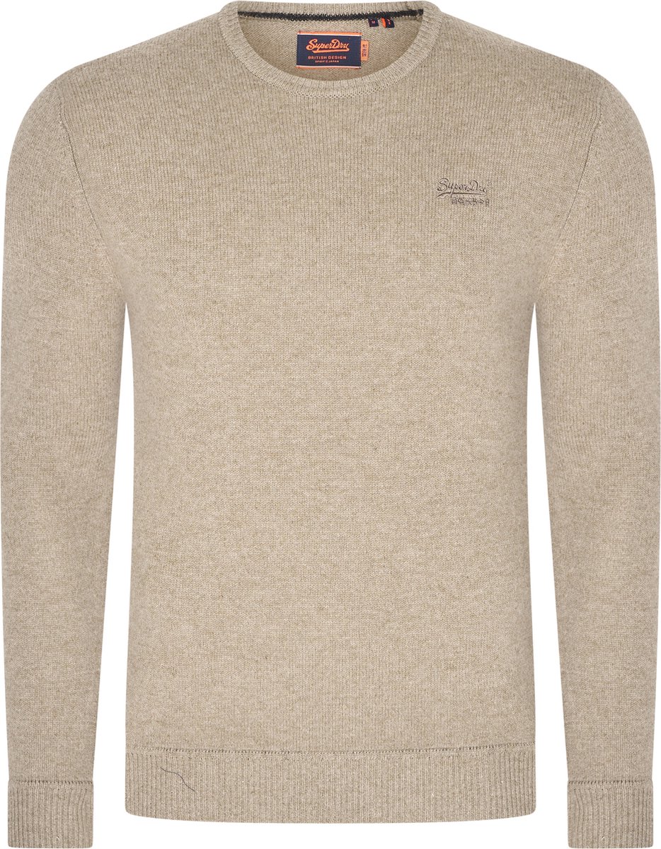Superdry ESSENTIAL SLIM FIT CREW JUMPER Heren Trui Bruin