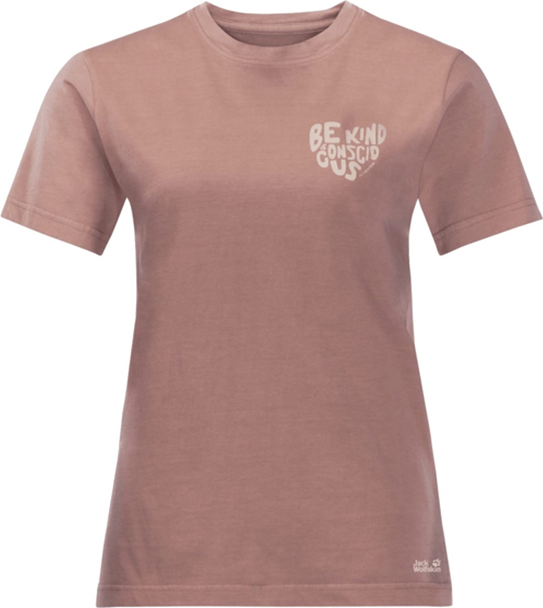 Jack Nature Tee W Vrouwen T-shirt Roze