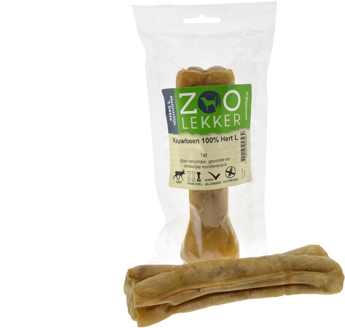 Zoolekker Kauwbeen 100% Hert groot