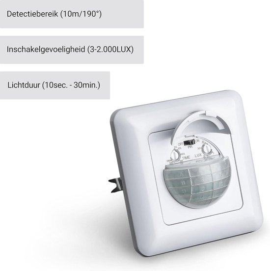 LEOEU LED Plafondlamp met Bewegingssensor, Instelbare Afstand 18W 1800LM Voor Kelder Hal Balkon Garage IP54 Vochtige Ruimte Licht
