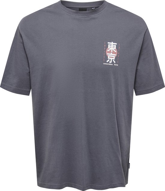 Only & Sons ONSKEANE TEE - T-shirt con stampa - black/nero