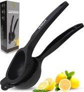 Presse-citron robuste de qualité HI NATURE™ | Presse-citron - Presse-citron manuel - Presse-citron - Presse-agrumes - Presse-fruits - Presse-orange | Noir