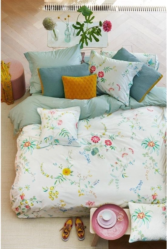 Pip Studio Fleur Grandeur - Housse de couette - Lits-jumeaux - 240x200 / 220 cm - White