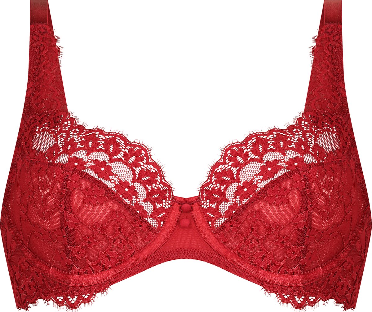 Hunkemöller Dames Lingerie Niet-voorgevormde beugel bh Daisy - Rood