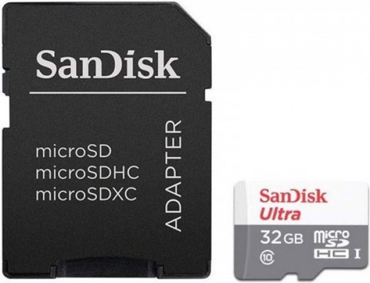 SanDisk Ultra microSD flashgeheugen 32 GB MicroSDHC UHS-I Klasse 10