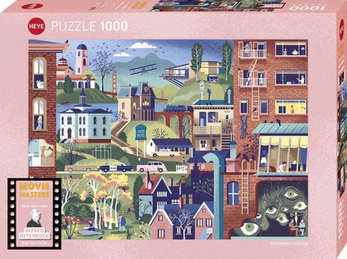 Heye Puzzel Puzz.Hitchcock Films 1000 Heye Nieuw.