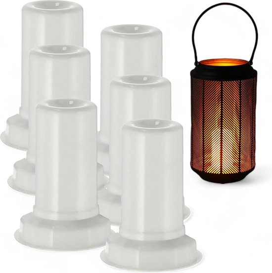 Vlamlicht met timer 7,6 x 9,5 cm | De - Sfeervol genieten