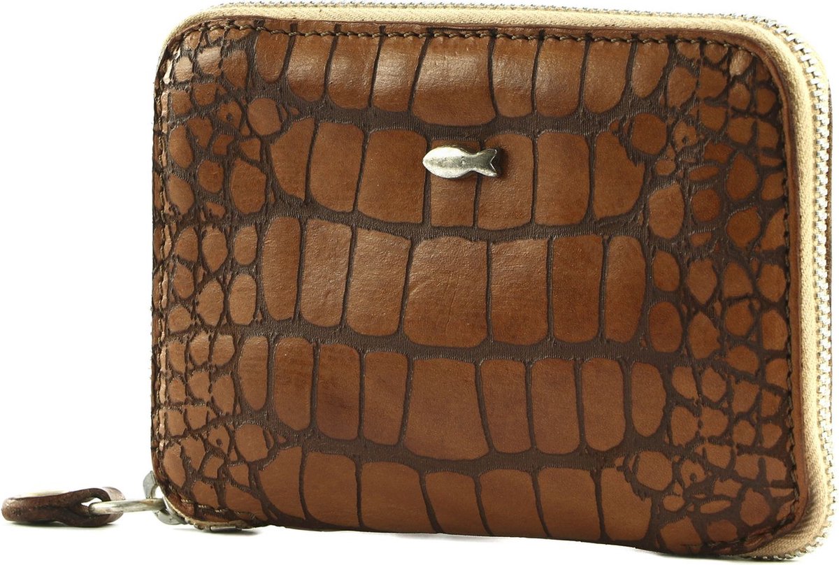 CAMPOMAGGI Leren Portemonnee Centaurus Wallet Cognac Bruine