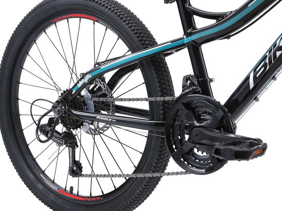 Bikestar hardtail MTB 21speed 24inch zwart/blauw van Bikestar — afbeelding 2