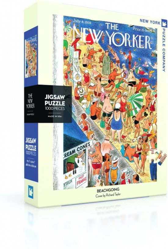 New York Puzzle Company - New Yorker Beachgoing - 1000 stukjes puzzel | bol