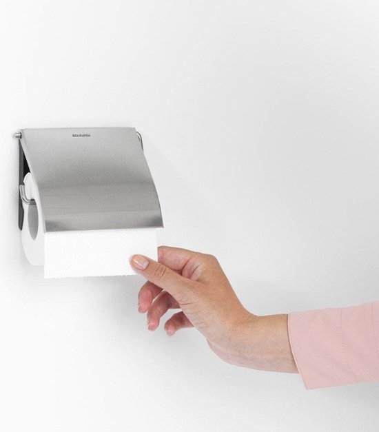 Brabantia ReNew porte-rouleau papier toilette - Matt Steel