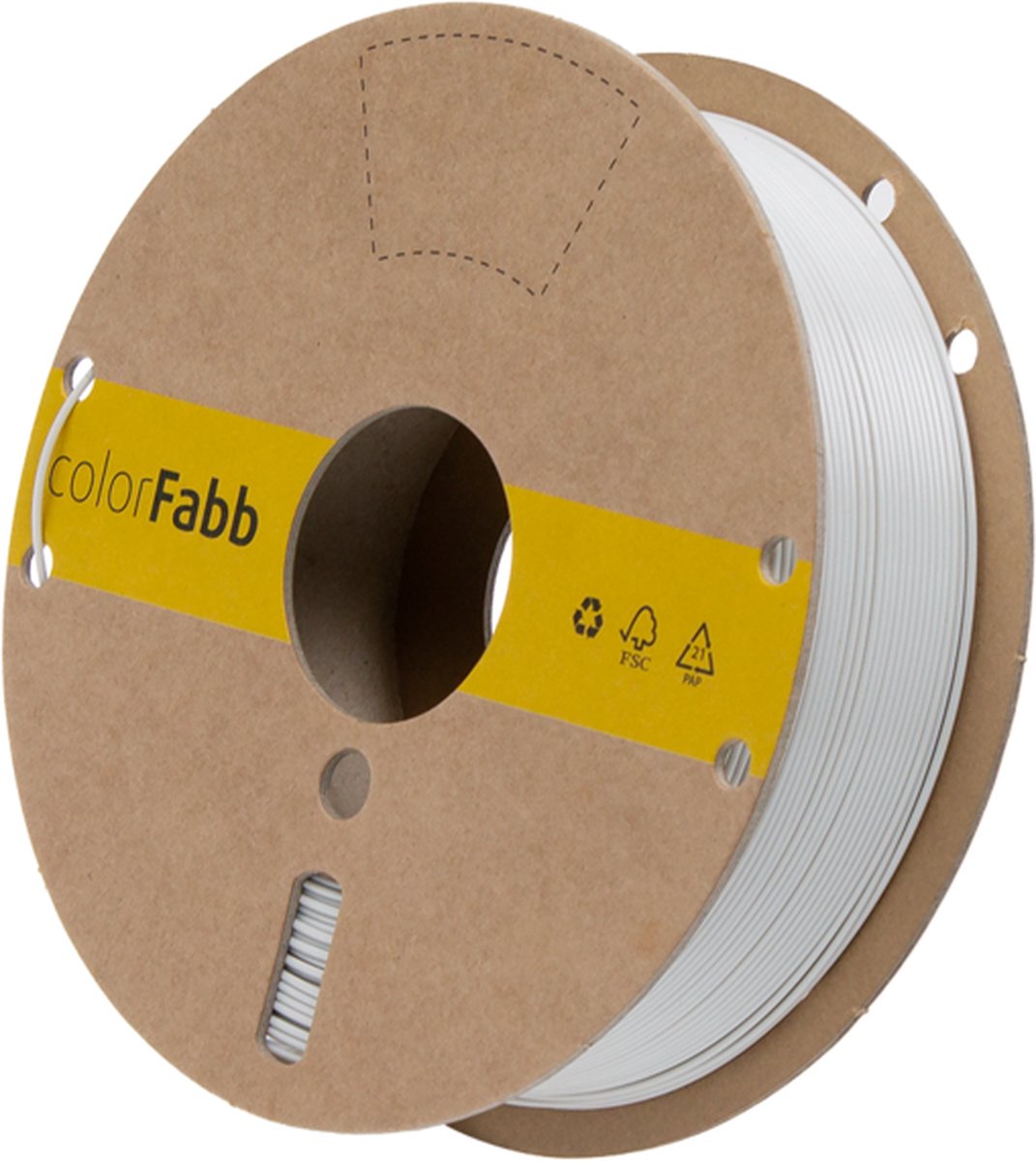 colorFabb Petg Economy Lichtgrijs 3D-printerfilament - 1,75 mm - 8000 g - Uitstekende waarde per kilo - Grote spoelopties - Verkrijgbaar in veel kleuren