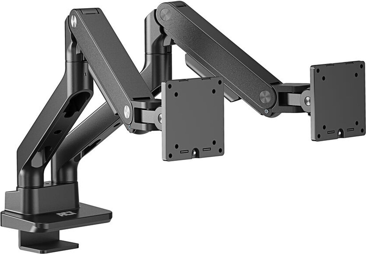 ACT Connectivity Monitorarm office premium, gasveer, 2 monitoren monitorarm