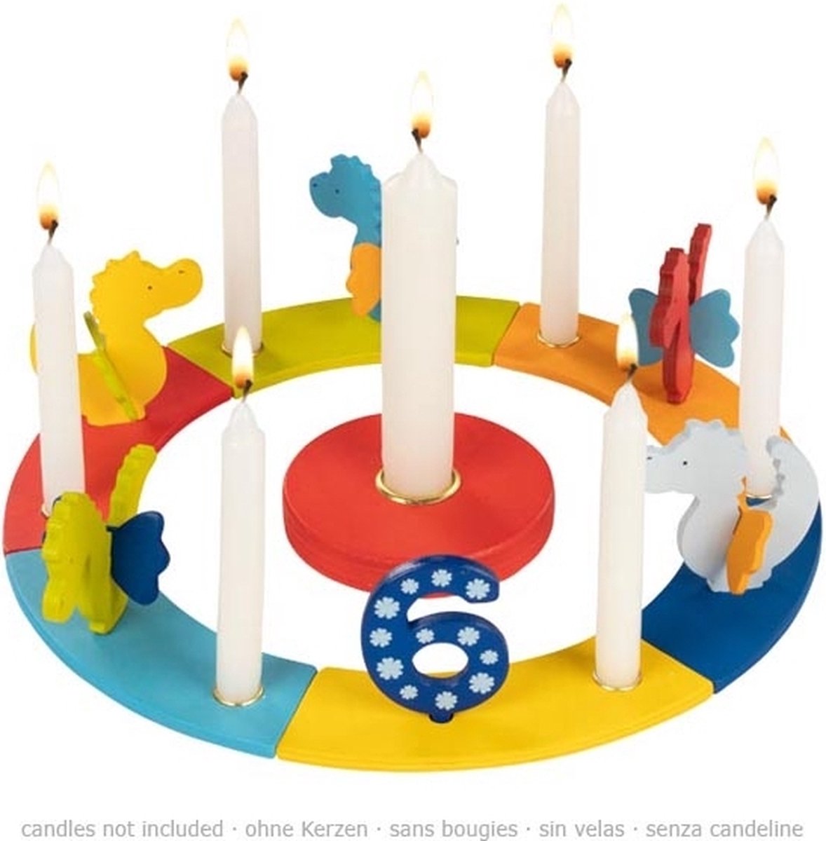 Goki verjaardagsslinger draken - houten decoratie voor kinderfeest.