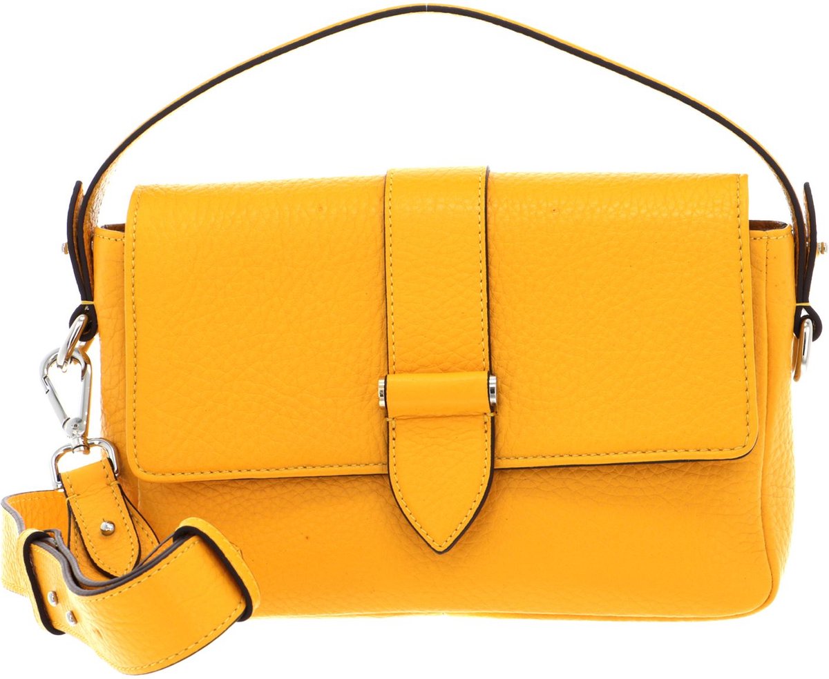 DECADENT Leren Handtas Schoudertas Haley Handbag Vibrant Yellow Geel