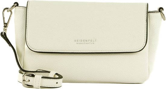 SEIDENFELT MANUFAKTUR Sac de soirée Sac à épaule bandoulière SFM232 Crossbag White Blanc