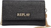 REPLAY Sac à épaule bandoulière Sac de soirée Crossbody Bag Black Noir