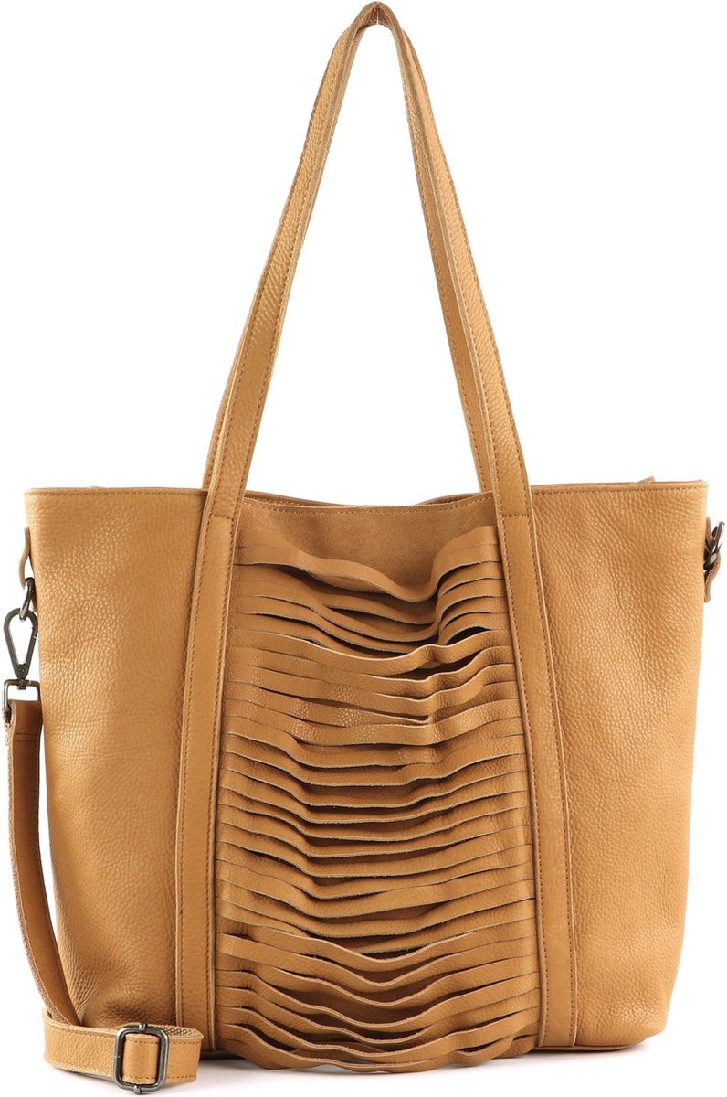 FREDsBRUDER Schoudertas Fonda Shopper Caramel Lichtbruin