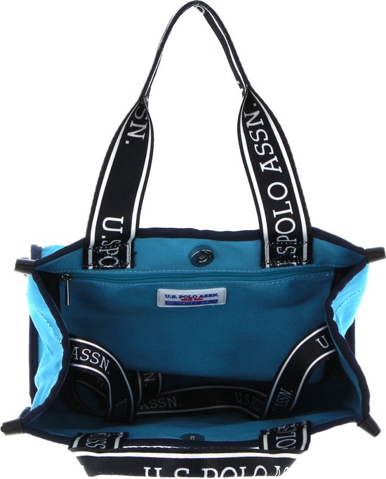U.S. POLO ASSN. Sac à épaule Sac à main Halifax Shopping Bag Turquoise