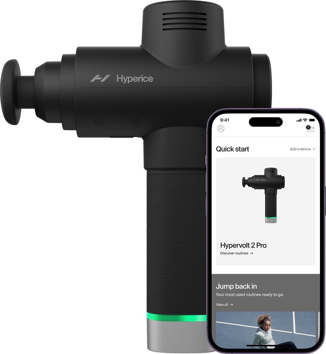 Hyperice Hypervolt 2 Pro Massage Gun - 5 Opzetstukken