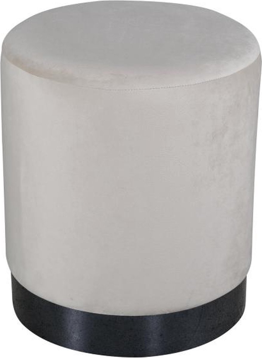 Svea Cleo poef - velvet - beige