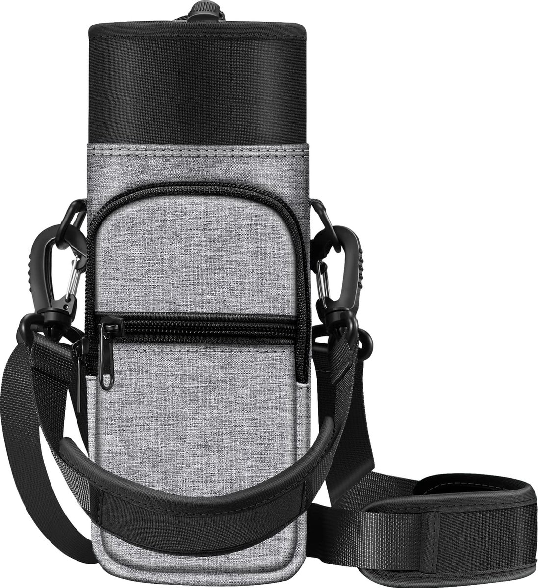 JGS ® Draagbare Flessentas met Verstelbare Schouderriem en Multifunctionele Opbergvakken voor Outdoor Activiteiten