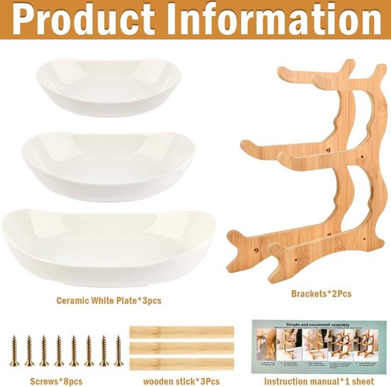 Fruitmand voor de tafel, fruitmand, 3 etages, fruitmand voor het gezin, moderne