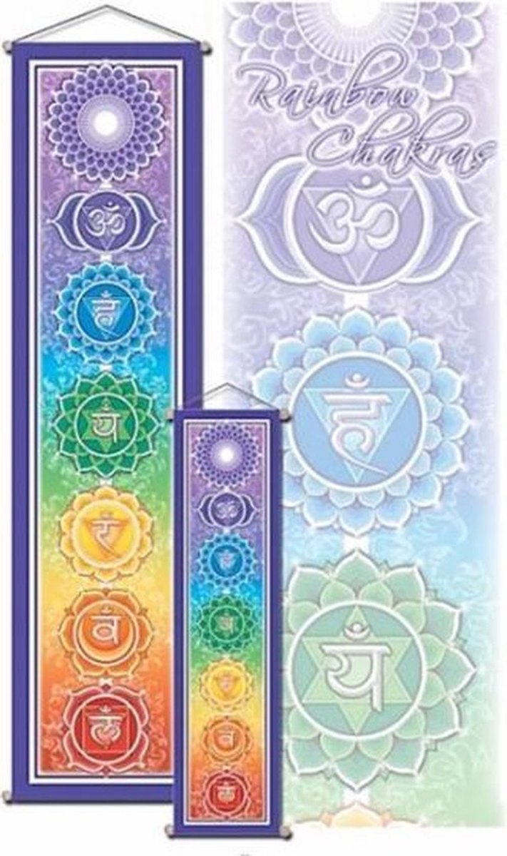 Chakra banner klein - 15x60 - Polyester van Yogi & Yogini — afbeelding 2