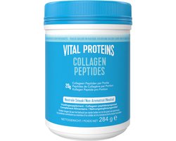 Vital Proteins - 10 tot 20 gram Peptiden Rundercollageen - Gehydrolyseerd - Neutrale Smaak - Suikervrij - 284 Gram