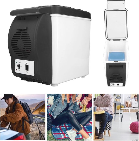 Draagbare 12V Autokoelkast met Vriezer - 6L Elektrische Koelbox voor Medicijnen en Voedsel van Merkloos — afbeelding 5