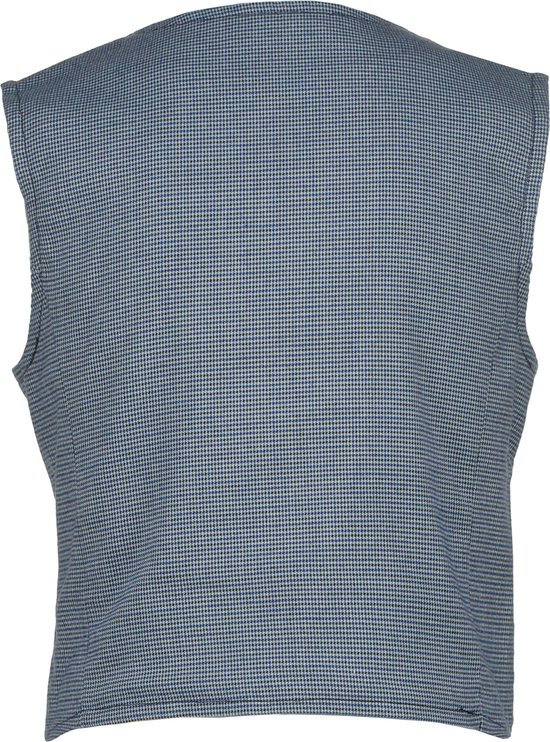 WE Fashion geruit gilet heavy blue
