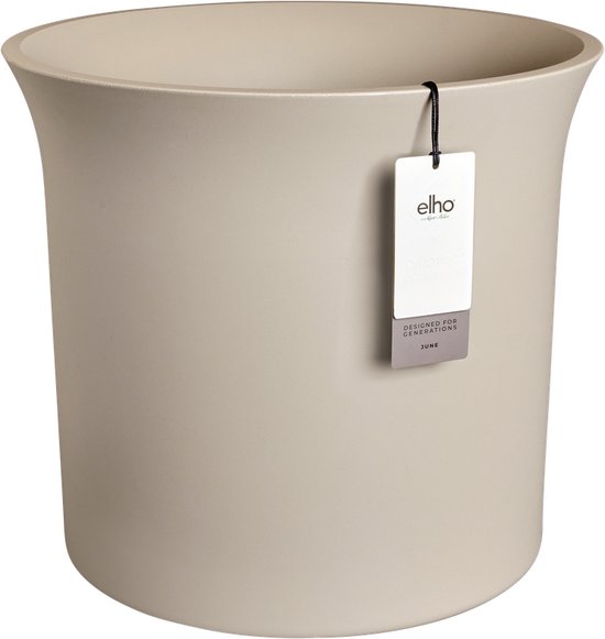 Foto: Elho june tulip 40 uv bestendig en kleurvaste bloempot binnen buiten 39 x h 39 cm balanced beige
