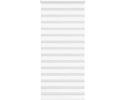 vidaXL - Zebra - rolgordijn - 110x230 - cm - stofbreedte - 105,9cm - polyester - wit