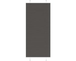 vidaXL - Plissé - rolgordijn - 95x200 - cm - stofbreedte - 94,4 - cm - polyester - zwart
