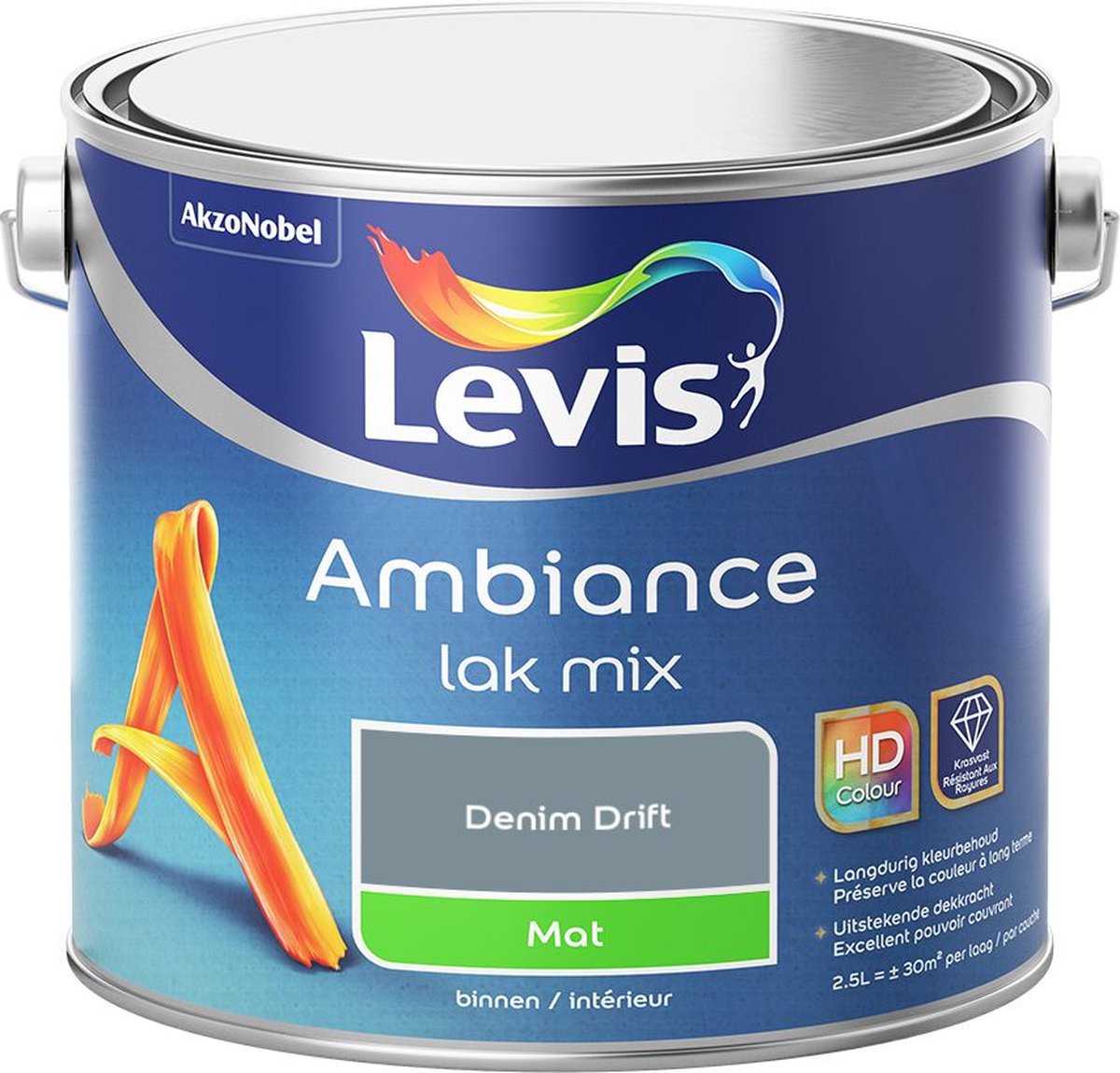 Levis - Ambiance Lak Mat Mix - Denim Drift - Mengverf - 2,5 L