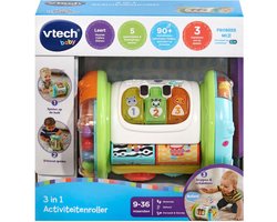 foto van VTech Baby 3-in-1 Kruiprol - Educatief Speelgoed - Activiteitenroller met Lichts- en Geluidseffecten - Baby Speelgoed
