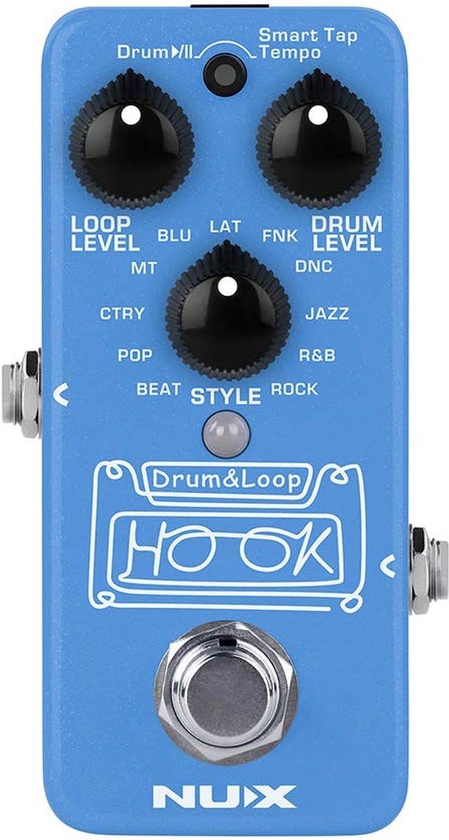 NUX NDL-3 looper pedaal HOOK DRUM & LOOP