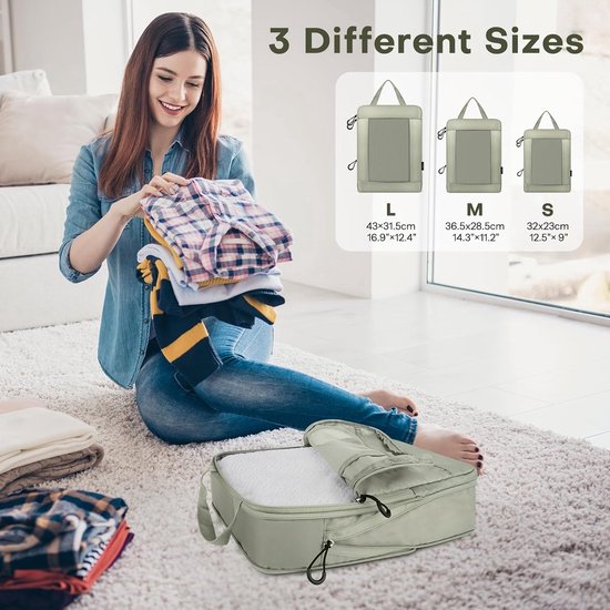 Compression Packing Cubes for Suitcases, Ultralight 8 Set