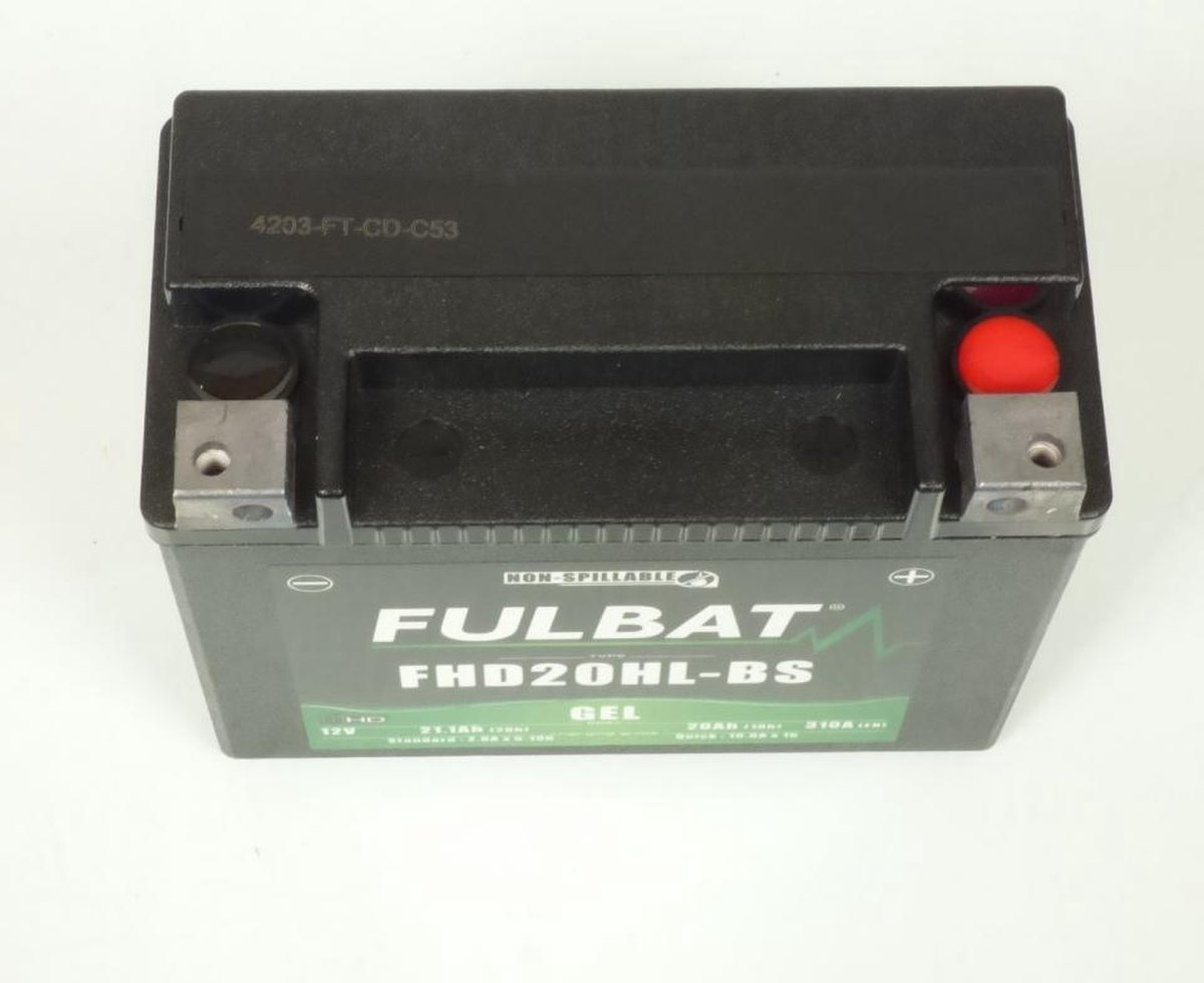 SLA Fulbat-accu voor Harley-Davidson 1340 Heritage Softail Classic 1991-1998 YHD20HL-BS / YTX20HL-BS / 12V 20Ah, nieuw