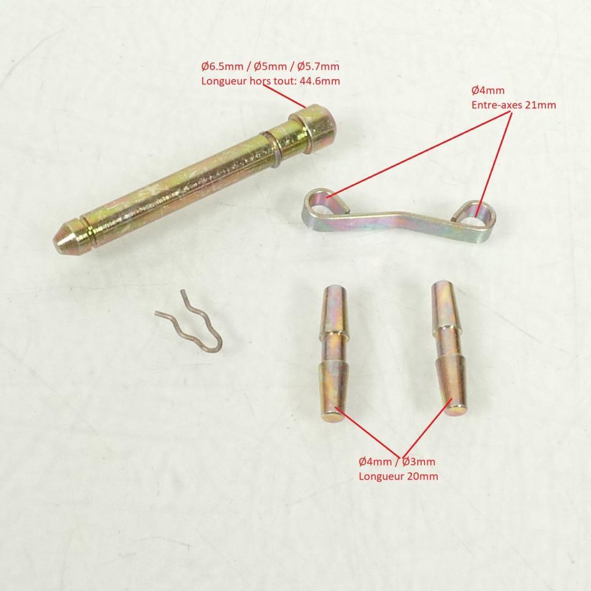 Kit coulisseau axe plaquette frein pour etrier Brembo P30A 120280081 Neuf