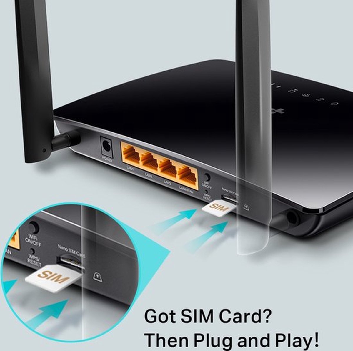 TP-Link TL-MR6400 - 4G Router - 300 Mbps - WiFi 4 thumbnail 3