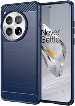 Coque arrière en TPU brossé Coverup Armor pour coque OnePlus 12 - Blauw