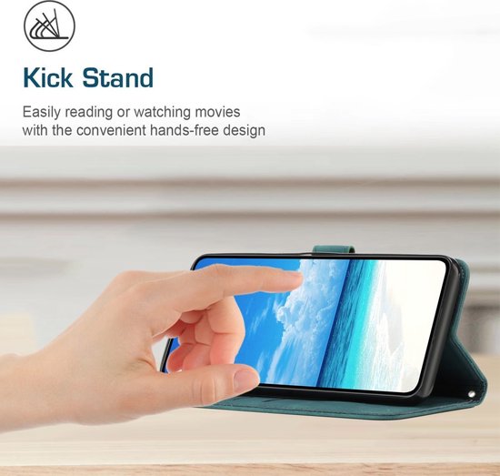 Coverup Smile Book Case Convient pour Samsung Galaxy A05s - Vert