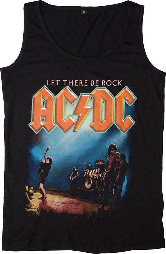 AC/DC - Let There Be Rock Mouwloze top - XL - Zwart | bol