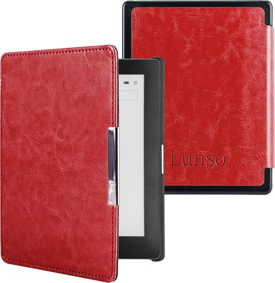 Lunso - housse de couchage - Kobo Aura edition 1 (6 pouces) - Rouge