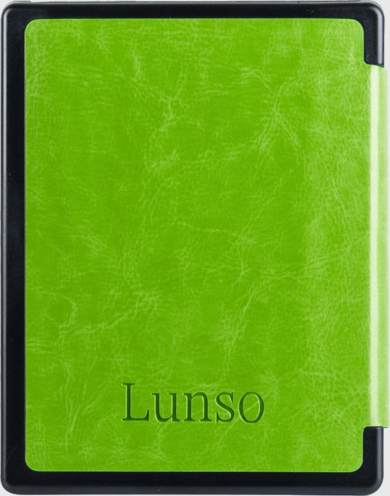 Lunso Geschikt voor Kobo Aura Edition 1 hoes (6 inch) - sleepcover - Groen van Lunso — afbeelding 2