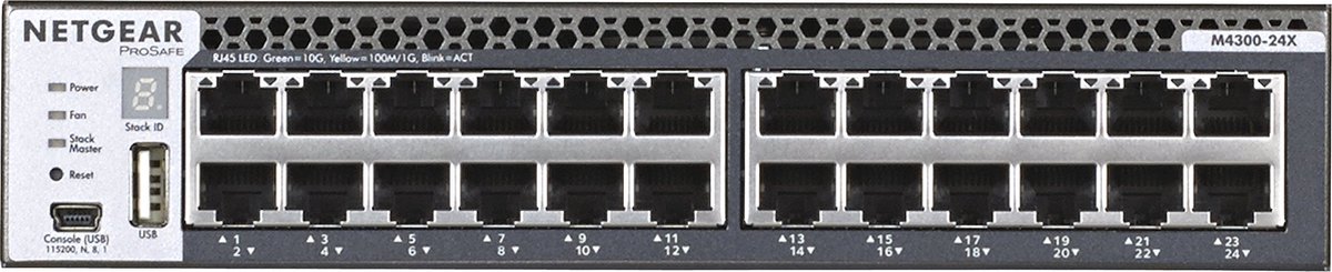 Switch NETGEAR XSM4324CS-100NES Black