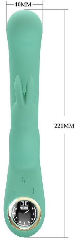 Pretty Love - Lamar - Vibromasseur Rabbit - Vibromasseur Tarzan - Avec écran LCD - Bleu clair