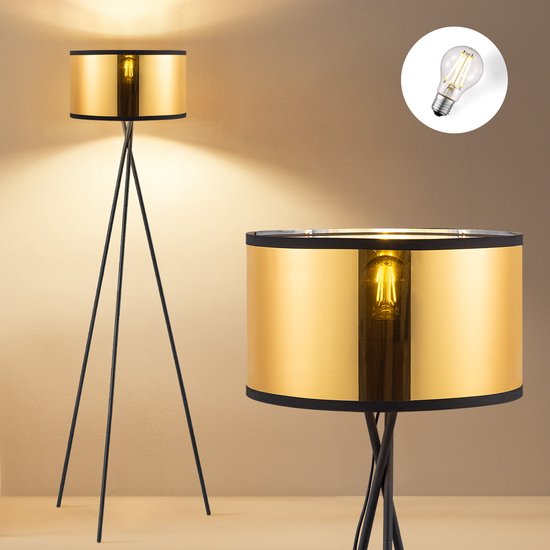 Vloerlamp 31552: Landelijk, Modern, Stof, Metaal