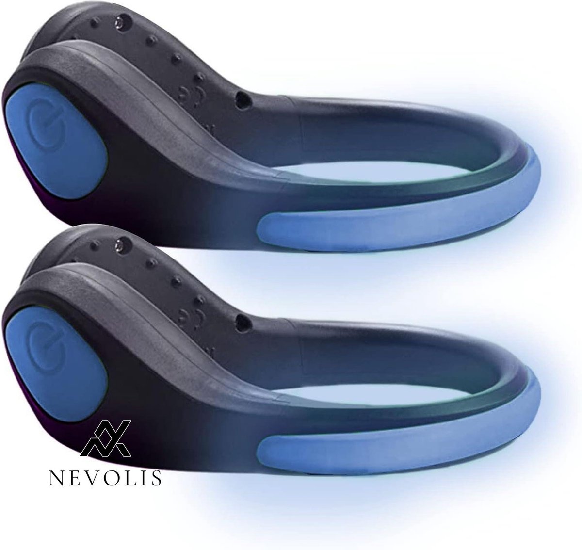 Nevolis LED light shoe clip for runners running jogging hiking cycling night lighting .